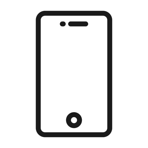 Dispositivo de smartphone ícone da web linha mínima. vetor simples illustr — Vetor de Stock