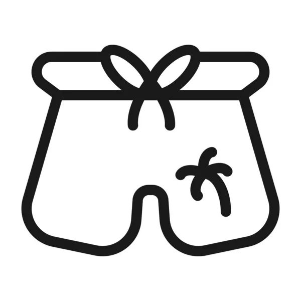 Maillots de bain - icône web ligne minimale. illustration vectorielle simple — Image vectorielle