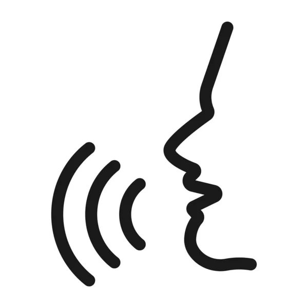 konuşma - minimal çizgi web simgesi. basit vektör illüstrasyon. Con