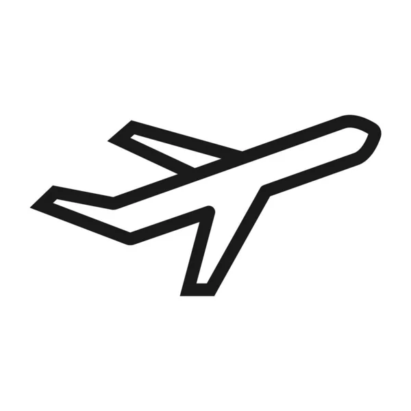 Flugzeuge - minimale Linie Web-Symbol. einfache Vektorillustration. co — Stockvektor