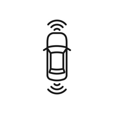 Özerk araba / otomatik araba simgesi