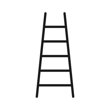 yangın merdiveni. en az ince çizgi web simgesi. basit vektör illüstratör