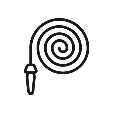 yangın hortumu. en az ince çizgi web simgesi. basit vektör illustratio