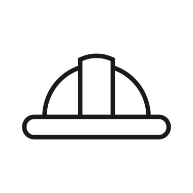 itfaiyeci şapkası. en az ince çizgi web simgesi. basit vektör illüstratör