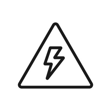 Gök gürültüsü tehlike yitirme. en az ince çizgi web simgesi. basit vektör