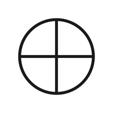 Hedef. Minimal ince çizgi web simgesi. Basit vektör illüstrasyon o