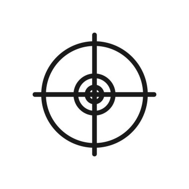 Hedef. Minimal ince çizgi web simgesi. Basit vektör illüstrasyon o