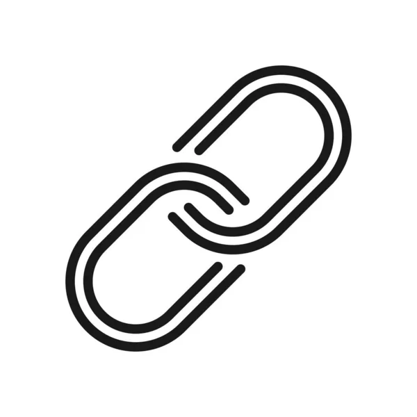 Kette. minimale dünne Linie Web-Symbol. einfache Vektorillustration ou — Stockvektor