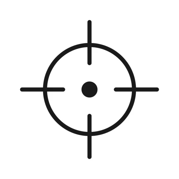 Hedef. Minimal ince çizgi web simgesi. Basit vektör illüstrasyon o