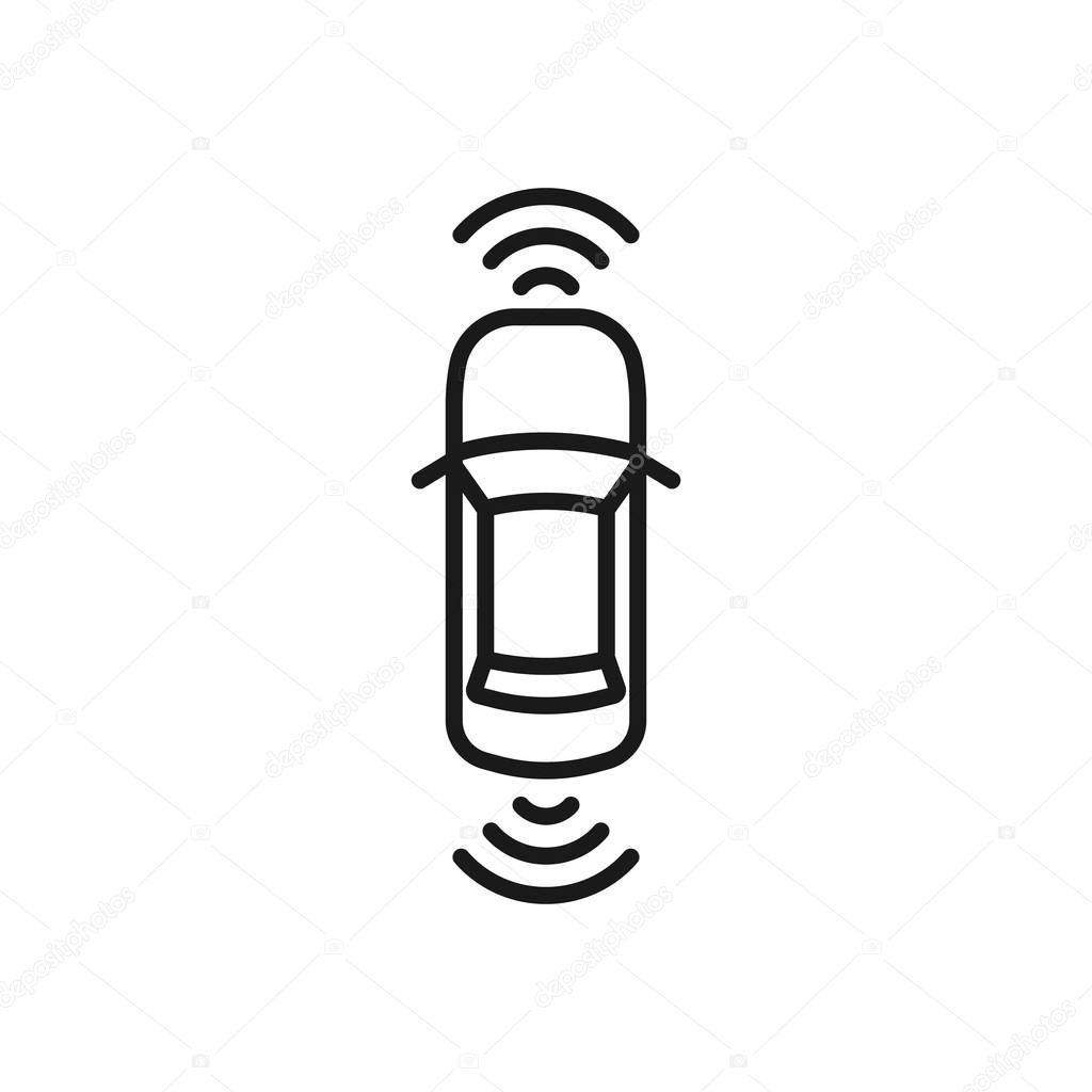 Autonomous car / self-driving car icon