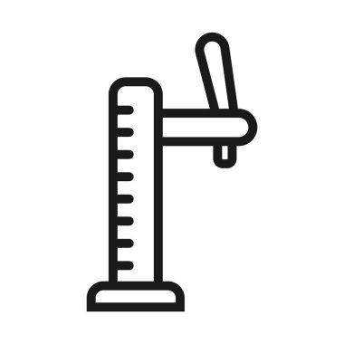 bira musluğu. en az ince çizgi web simgesi. basit vektör illüstrasyon