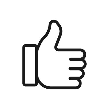 el hareketi. en az ince çizgi web simgesi. basit vektör illustra