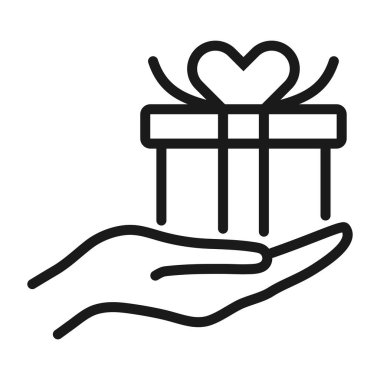 sigorta - minimal satır web simgesi. basit vektör illüstrasyon. C