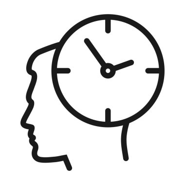 egzersiz süresi - minimal çizgi web simgesi. basit vektör illustratio