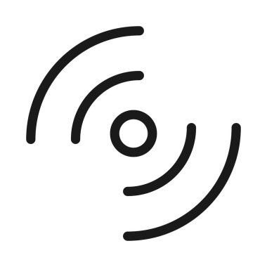 kablosuz - minimum çizgi web simgesi. basit vektör illüstrasyon. Co