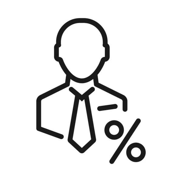 iş yüzdesi - en az satır web simgesi. basit vektör illus