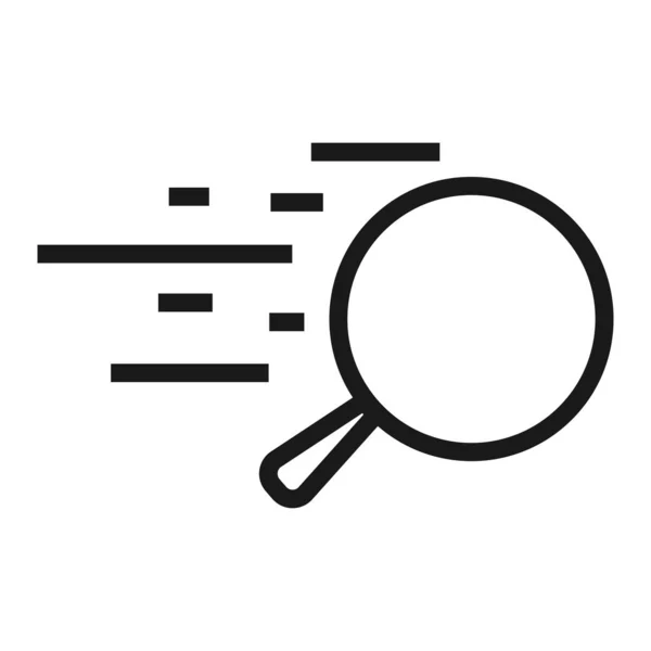 Search speed - minimal line web icon. simple vector illustration — Stock Vector