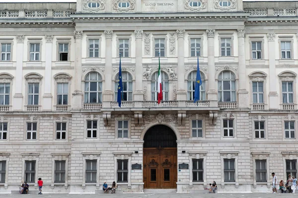 Palácio Lloyd Triestino Piazza Unit Italia — Fotografia de Stock