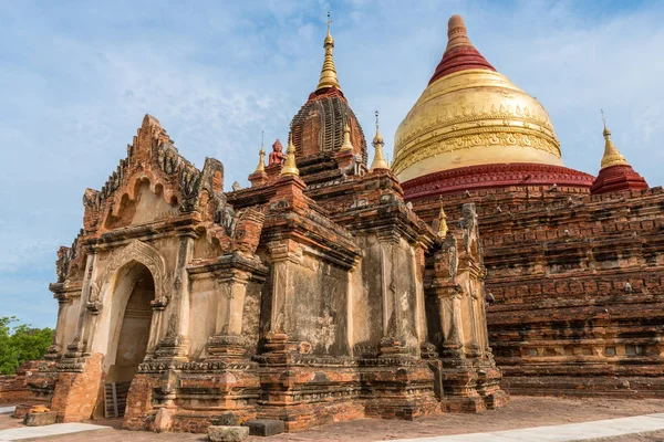 Imagem Ângulo Largo Enorme Arquitetura Pagode Dhammayazika Marco Bagan Mianmar — Fotografia de Stock