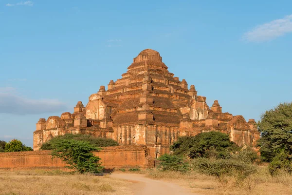 Horizontální Obrázek Spetakulární Architektury Dhammayan Gyi Temple Slavný Chrám Bagan — Stock fotografie