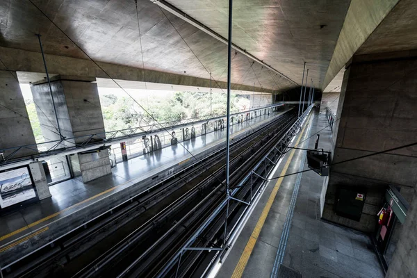 Sao Paulo Brazil October 2019 Vidvinkelbild Modern Arkitektur Sumare Tunnelbanestation — Stockfoto