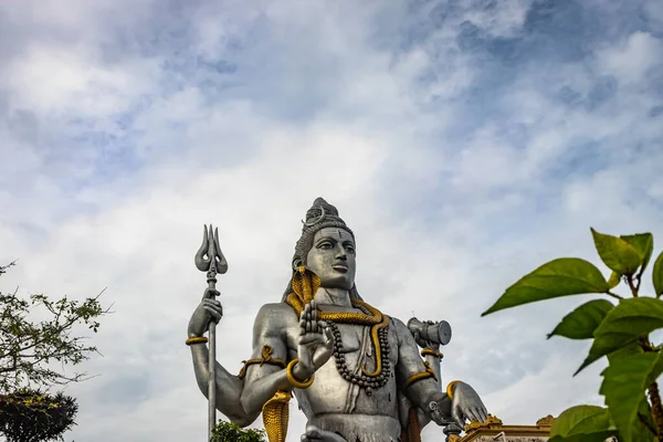 Estátua Shiva Isolado Murdeshwar Templo Close Tiros Imagem Ângulo Único — Fotografia de Stock