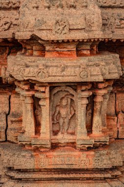 Vithala Tapınağı iç hampi antik taş sanat harap benzersiz açı görüntü hampi karnataka Hindistan 'da çekilmiştir. Hampi 'deki en etkileyici yapı zengin mimarinin muhteşem bir örneğidir..