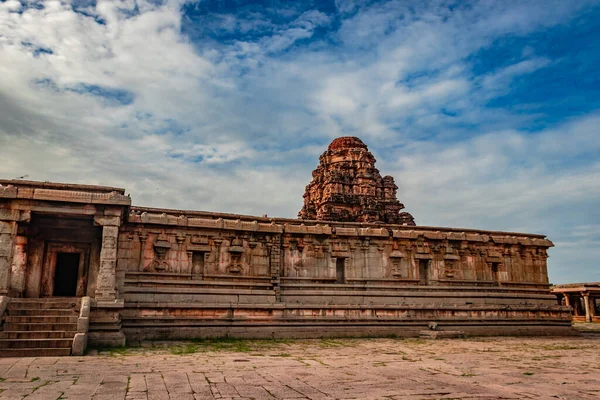 Vithala Templo Hampi Ruinas Arte Piedra Antigua Imagen Ángulo Único —  Fotos de Stock