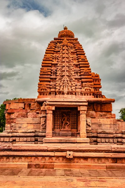 Sangameshwara Templo Pattadakal Arte Pedra Tirar Fôlego Diferentes Ângulos Com — Fotografia de Stock