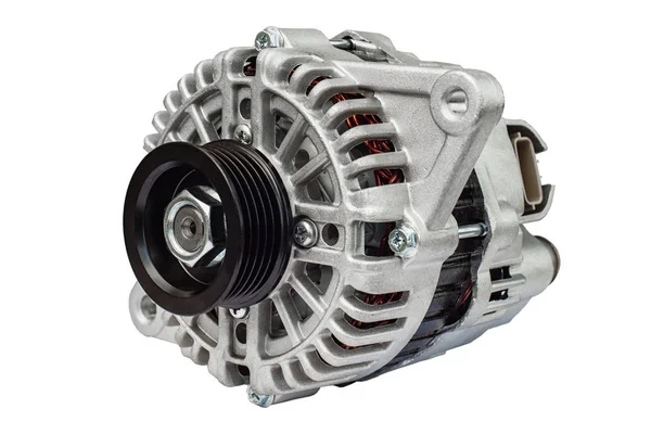 Car alternator on a white background — Stock Photo, Image