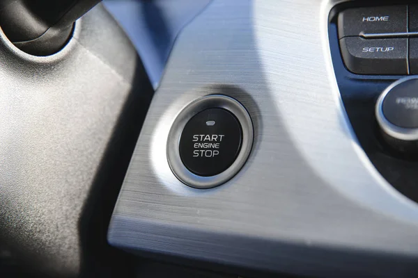 car engine start button