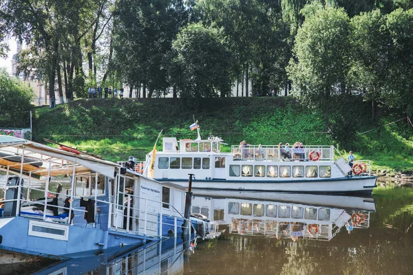 In Russia, la città di Vologda, una nave passeggeri affondò il 21 agosto 2020 — Foto Stock