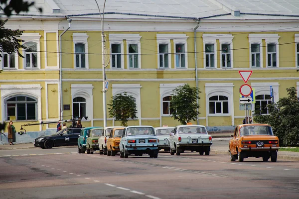 Στη Ρωσία Την Πόλη Vologda Γυρίσματα Της Ταινίας One Σεπτεμβρίου — Φωτογραφία Αρχείου
