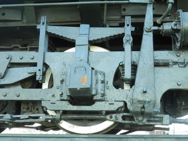 Suspension Assembly Old Electric Locomotive — Stock Photo, Image