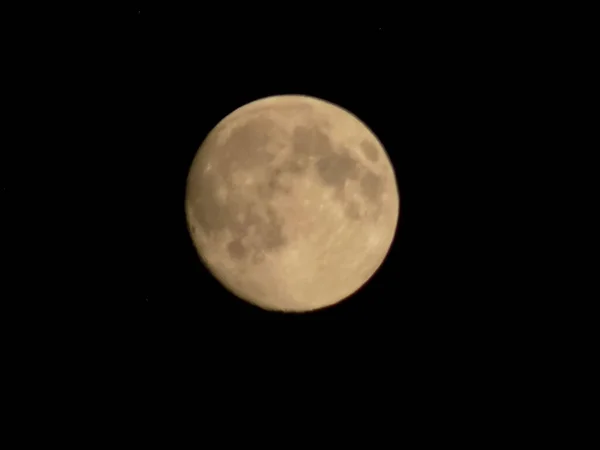 Fond Lunaire Est Cinquième Grand Satellite Naturel Dans Les Systèmes — Photo