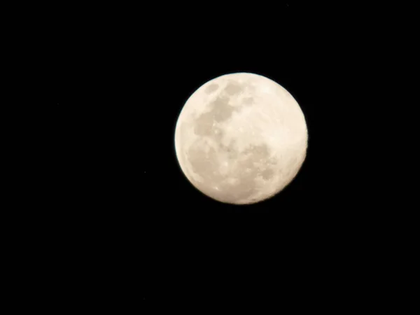 Luna Cuerpo Astronómico Que Orbita Planeta Tierra Siendo Único Satélite — Foto de Stock