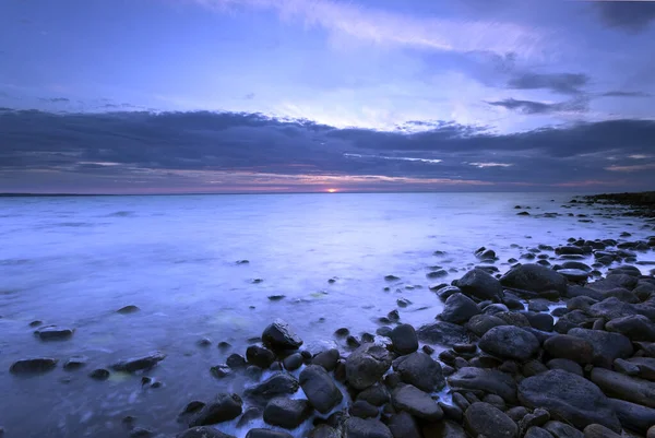 Baltık Denizi Üzerinde Gün Batımı Sveç Güneyinde — Stok fotoğraf