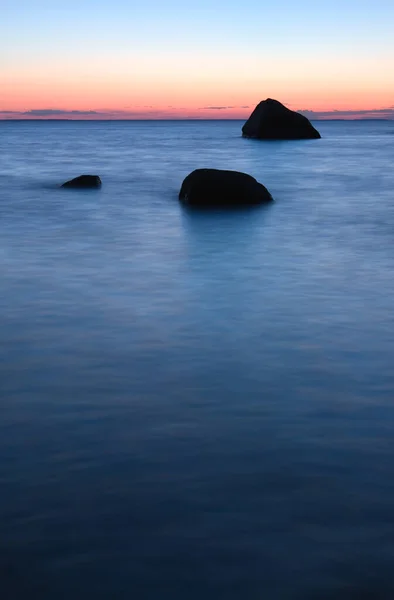 スウェーデン南部の日没の垂直合成物 — ストック写真