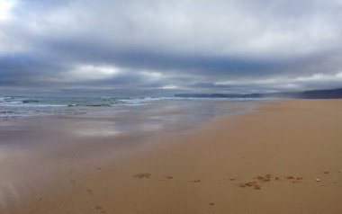 İzlanda 'da güzel bir plajda panorama