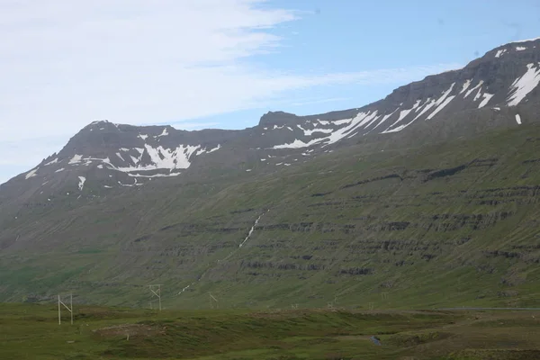 Islandia Typowa Scena Górska Islandii — Zdjęcie stockowe