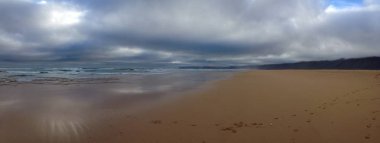 İzlanda 'da güzel bir plajda panorama