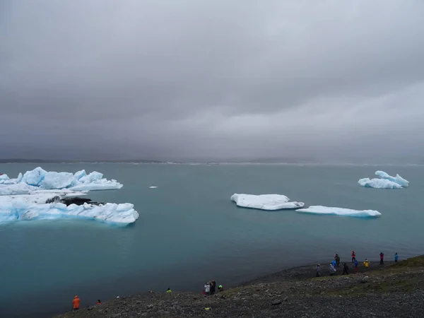 Laguna Ghiacciaio Jokulsarlon Ghiacciaio Ghiacciato — Foto Stock