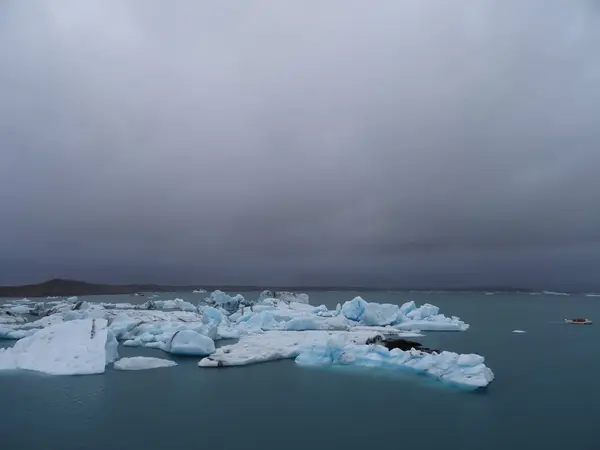 冰原Jokulsarlon冰川泻湖 — 图库照片