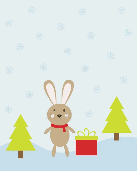 Noel teonu ile vektör kartı.