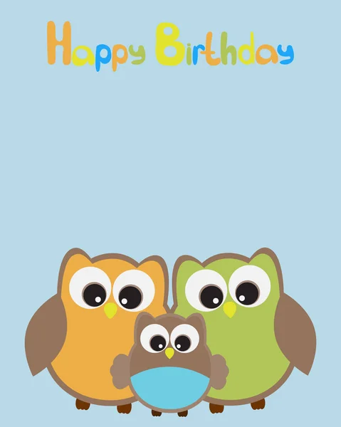 Tarjeta de felicitación vectorial sobre el tema de la celebración del cumpleaños . — Vector de stock