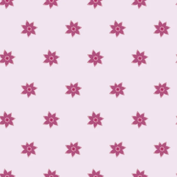 Texture florale sans couture vectorielle de fleurs violettes — Image vectorielle