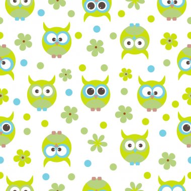 Kuşların teması nda vektör dikişsiz desen.