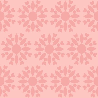 Pembe tonlarında vektör dikişsiz soyut doku