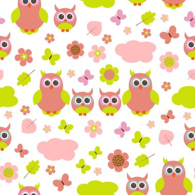 Aile ve doğa temlerine vektör dokusu.