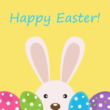 Paskalya için vektör kartı.